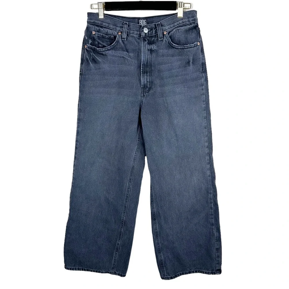 UO BDG High+Wide High Rise Gray Jeans - Picture 2 of 10